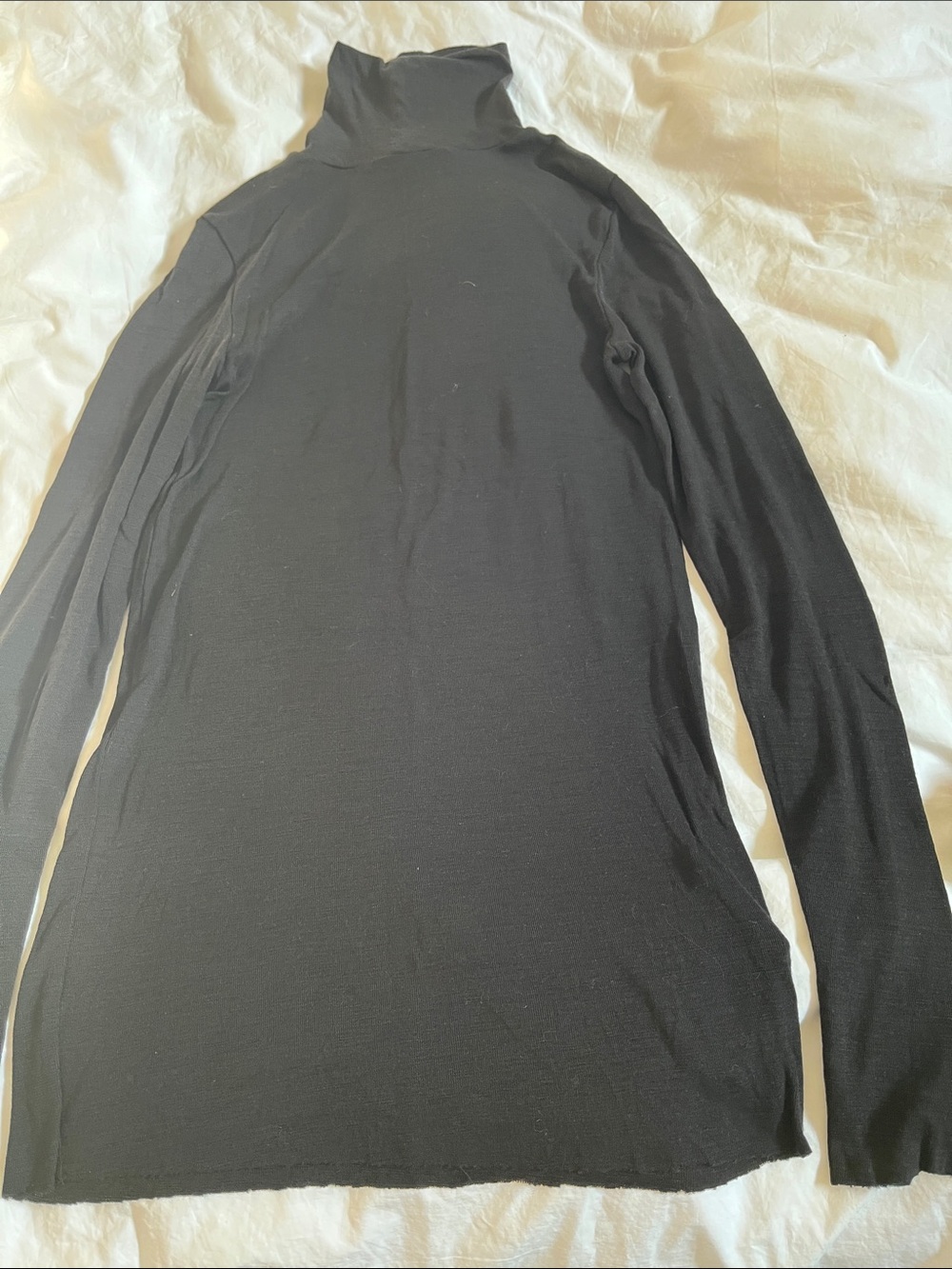 COS Merino Wool Turtleneck in black